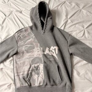 Blast Charcoal Graphic Hoodie